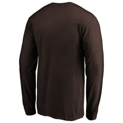 San Diego Padres Cooperstown Collection Huntington Logo Long Sleeve T-Shirt - Brown