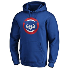 Chicago Cubs Cooperstown Collection Huntington Logo Fitted Pullover Hoodie - Royal
