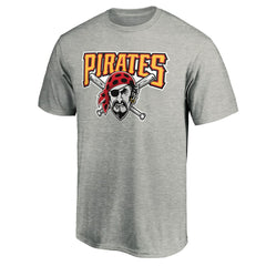 Pittsburgh Pirates Cooperstown Collection Huntington Logo T-Shirt - Heathered Gray