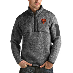 NFL Chicago Bears Antigua Bear Head Fortune Quarter-Zip Pullover Jacket
