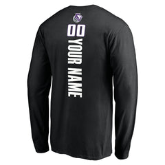 Sacramento Kings Playmaker Personalized Name & Number Long Sleeve T-Shirt - Black cheap