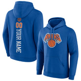New York Knicks Playmaker Personalized Name & Number Pullover Hoodie - Blue discount