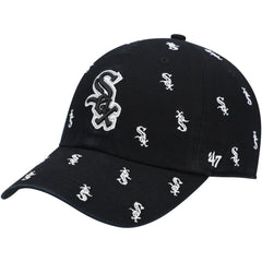Chicago White Sox Women's Confetti Clean Up Adjustable Hat - Black | 47 brand