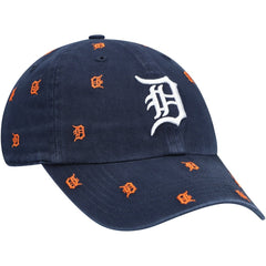 Detroit Tigers Women's Confetti Clean Up Adjustable Hat - Navy | 47 brand