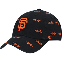 San Francisco Giants Women's Confetti Clean Up Adjustable Hat - Black | 47 brand