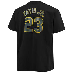 Fernando Tatis Jr. San Diego Padres Big & Tall Wordmark Name & Number T-Shirt - Black
