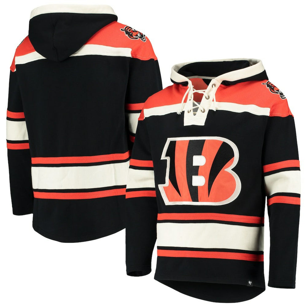 NFL Cincinnati Bengals '47 Lacer V-Neck Pullover Hoodie