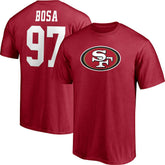 NFL San Francisco 49ers Nick Bosa Player Icon Name & Number T-Shirt