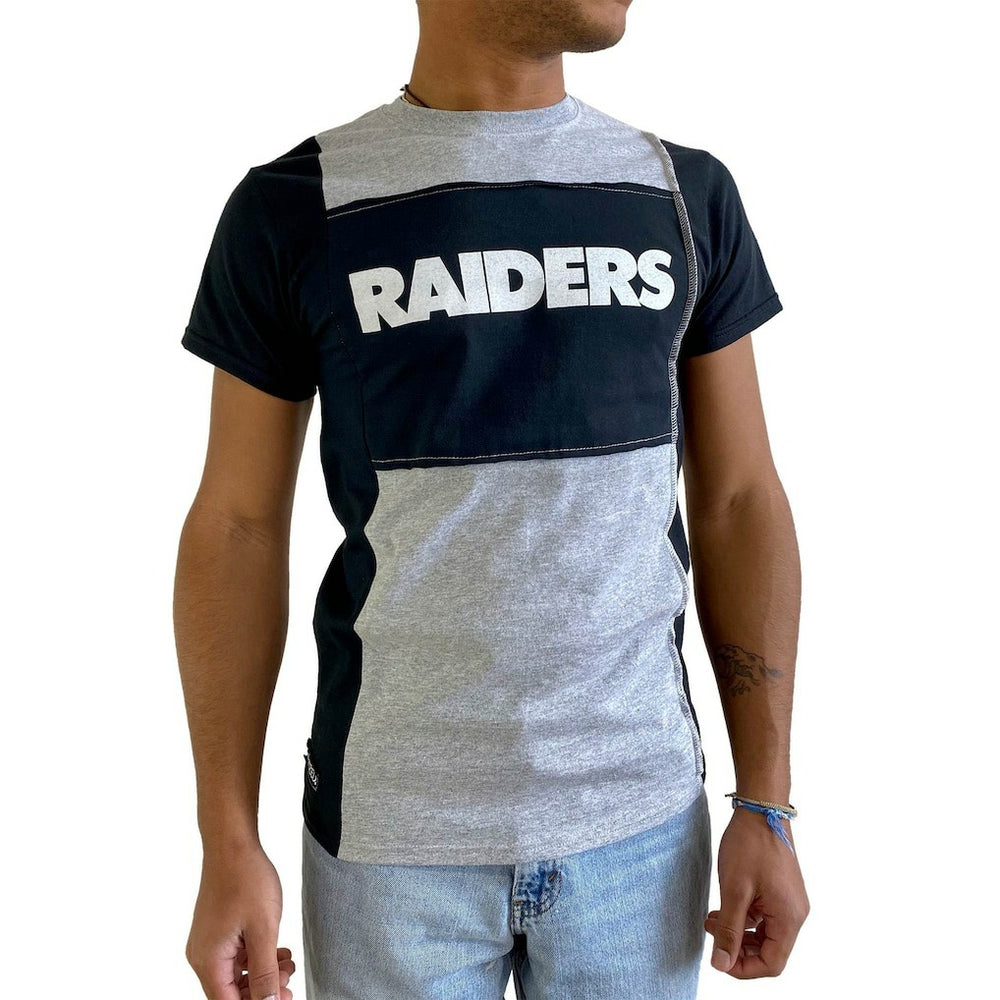 NFL Las Vegas Raiders Refried Apparel Sustainable Split T-Shirt