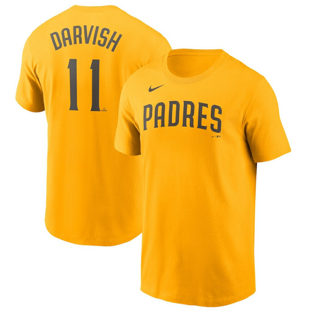 Yu Darvish San Diego Padres Name & Number T-Shirt - Gold | Nike