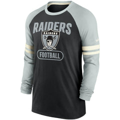 NFL Las Vegas Raiders Throwback Raglan Long Sleeve T-Shirt