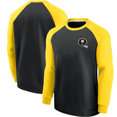NFL Pittsburgh Steelers Historic Raglan Crew Performance Sweater
