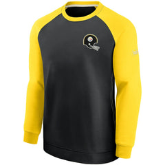 NFL Pittsburgh Steelers Historic Raglan Crew Performance Sweater