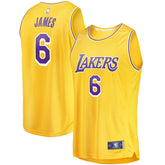 LeBron James Los Angeles Lakers #6 Fast Break Replica Player Jersey Gold - Icon Edition | Fanatics on sale