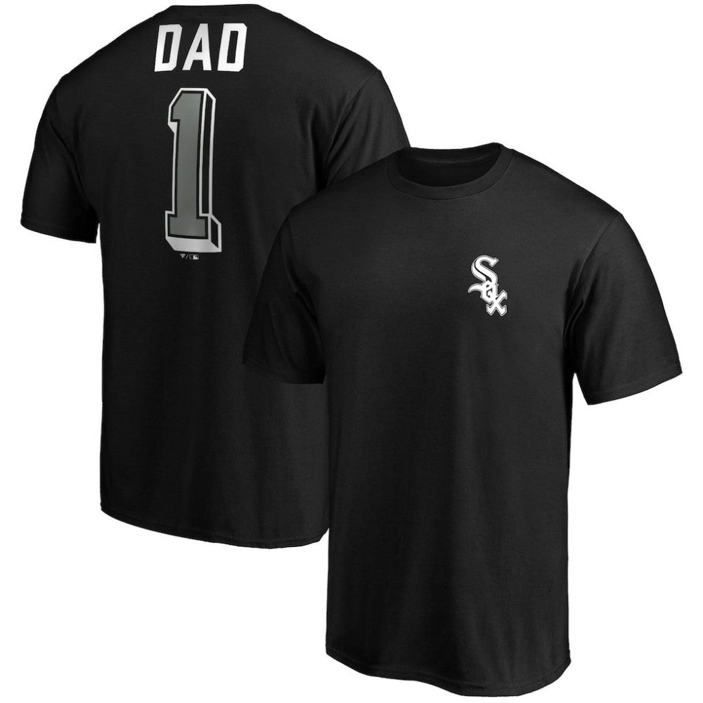 Chicago White Sox Number One Dad Team T-Shirt - Black
