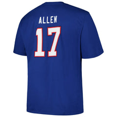 NFL Buffalo Bills Josh Allen Big & Tall Player Name & Number T-Shirt