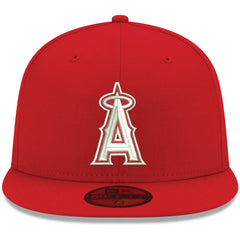 Los Angeles Angels White Logo 59FIFTY Fitted Hat - Red | New Era