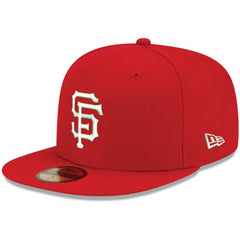 San Francisco Giants White Logo 59FIFTY Fitted Hat - Red | New Era