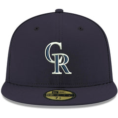 Colorado Rockies White Logo 59FIFTY Fitted Hat - Navy | New Era
