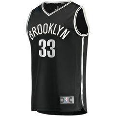 Nicolas Claxton Brooklyn Nets Fast Break Replica Jersey - Icon Edition - Black | Fanatics shop