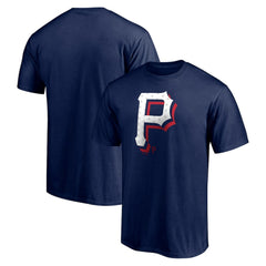 Pittsburgh Pirates Red White and Team T-Shirt - Navy