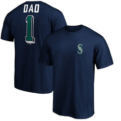 Seattle Mariners Number One Dad T-Shirt - Navy