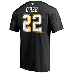 Willie O'Ree Boston Bruins Fanatics Authentic Stack Retired Player Name & Number T-Shirt
