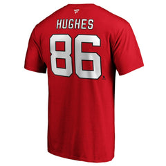Jack Hughes New Jersey Devils Fanatics Big & Tall Name & Number T-Shirt