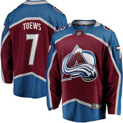 Devon Toews Colorado Avalanche Fanatics Home Breakaway Player Jersey