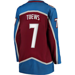 Devon Toews Colorado Avalanche Fanatics Women's Home Breakaway Player Jersey