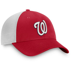 Washington Nationals Team Core Unstructured Trucker Adjustable Hat - Red/White