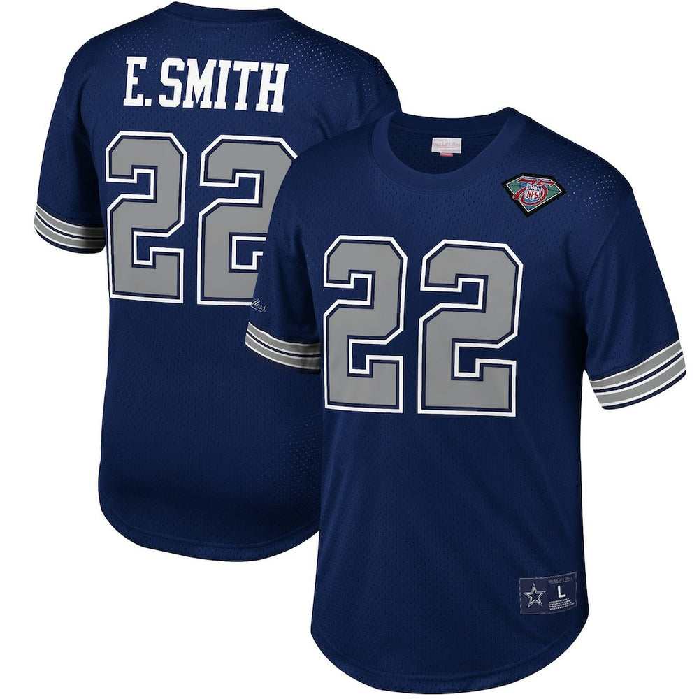 NFL Dallas Cowboys Emmitt Smith Retired Player Name & Number Mesh Top