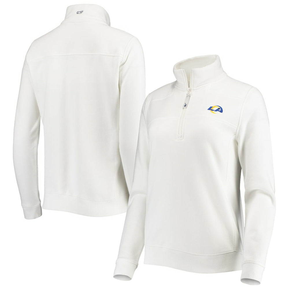 NFL Los Angeles Rams Vineyard Vines Women's Shep Shirt Quarter-Zip Sweatshirt