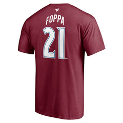Peter Forsberg Colorado Avalanche Fanatics Authentic Stack Retired Player Nickname & Number T-Shirt