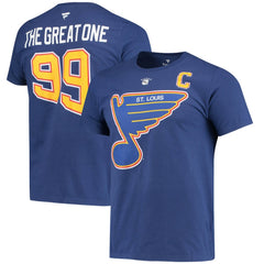 Wayne Gretzky St. Louis Blues Fanatics Authentic Stack Retired Player Nickname & Number T-Shirt