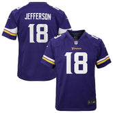 NFL Minnesota Vikings Justin Jefferson Youth Game Jersey
