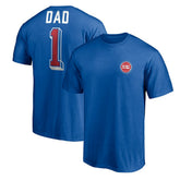 Detroit Pistons Number One Dad T-Shirt sale - Royal outlet