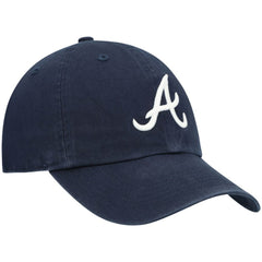 Atlanta Braves Youth Team Logo Clean Up Adjustable Hat - Navy | 47 brand