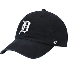 Detroit Tigers Youth Team Logo Clean Up Adjustable Hat - Black | 47 brand