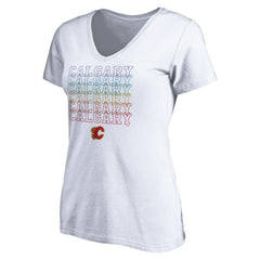Calgary Flames Women's City Pride V-Neck T-Shirt