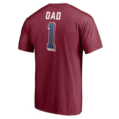 Colorado Avalanche Number One Dad Logo T-Shirt