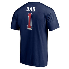 Columbus Blue Jackets Number One Dad Logo T-Shirt