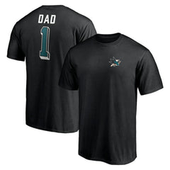 San Jose Sharks Number One Dad Logo T-Shirt