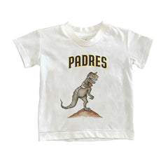 San Diego Padres Tiny Turnip Youth TT Rex T-Shirt - White