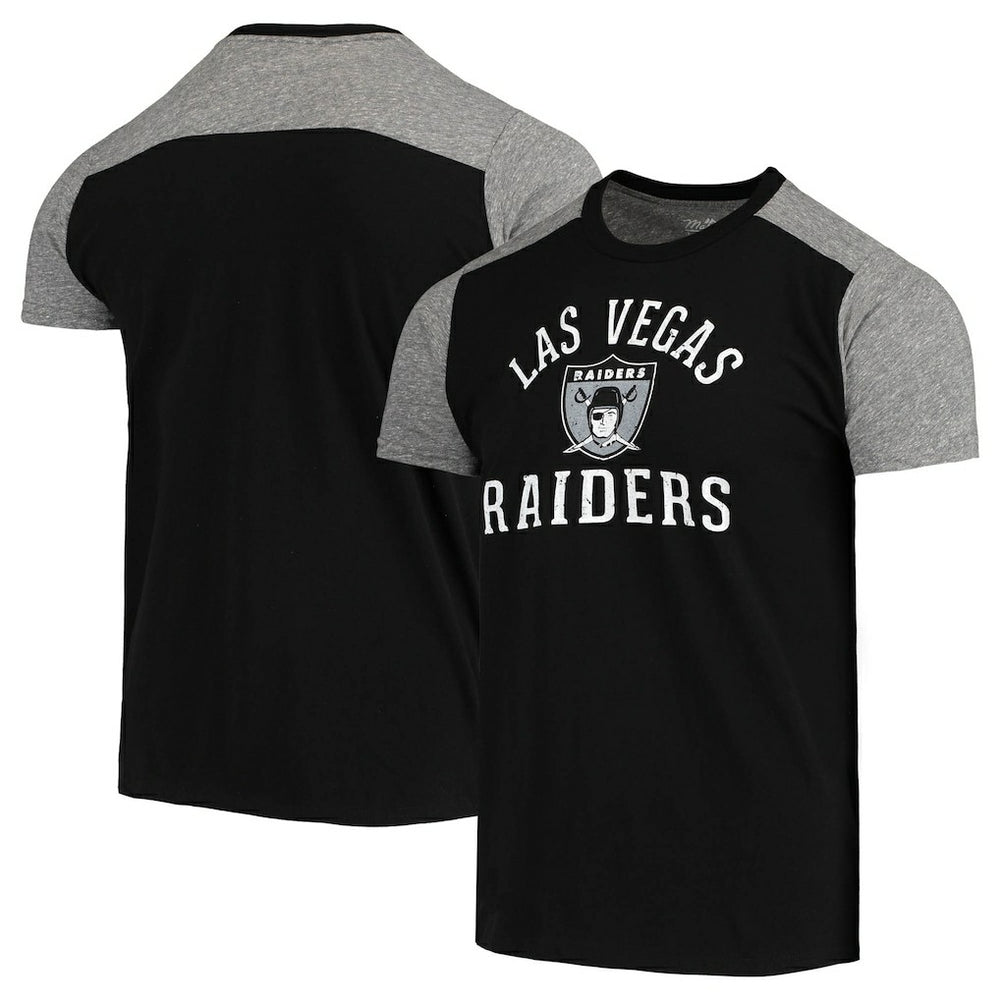 NFL Las Vegas Raiders Majestic Threads Gridiron Classics Field Goal Slub T-Shirt