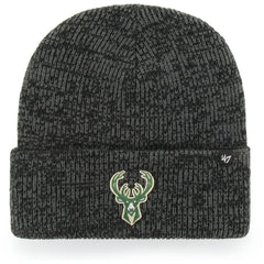 Milwaukee Bucks '47 Brain Freeze Cuffed Knit Hat - Black | 47 brand discount