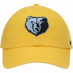 Memphis Grizzlies '47 Core Logo Clean Up Adjustable Hat - Gold | 47 brand outlet