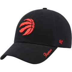 Toronto Raptors '47 Women's Miata Clean Up Logo Adjustable Hat - Black | 47 brand on sale