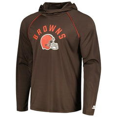 NFL Cleveland Browns Starter Raglan Long Sleeve Hoodie T-Shirt