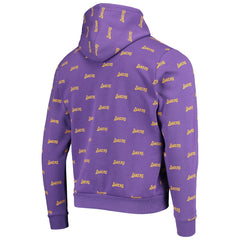 Los Angeles Lakers The Wild Collective Unisex Allover Logo Pullover Hoodie - Purple sale
